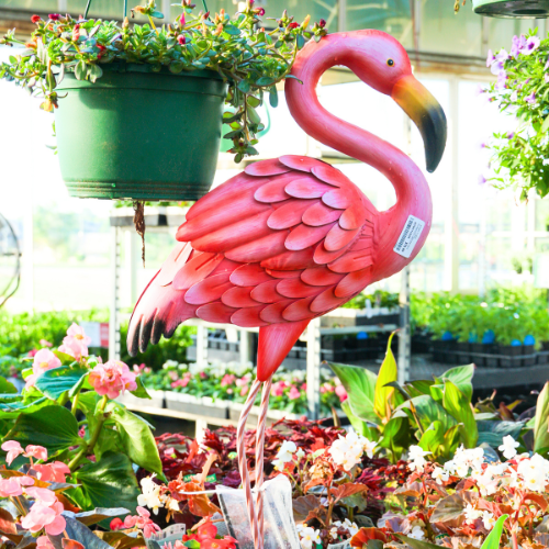 flamingo garden art