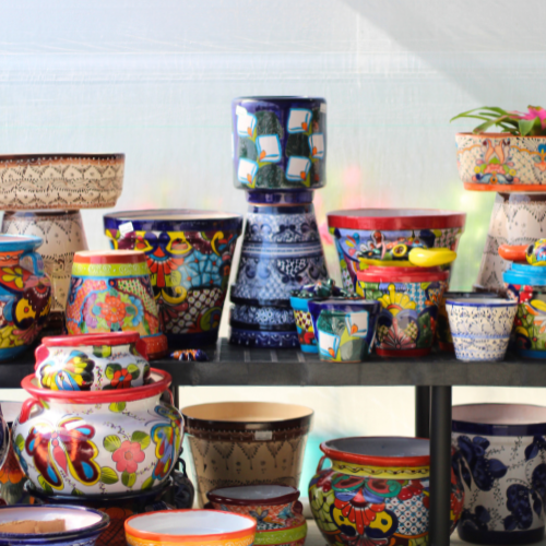 blue pottery