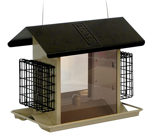 More Birds® Large Hopper Bird Feeder with Suet Holders