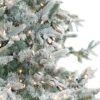 Flocked Durham Pine 9 ' Clear Lights