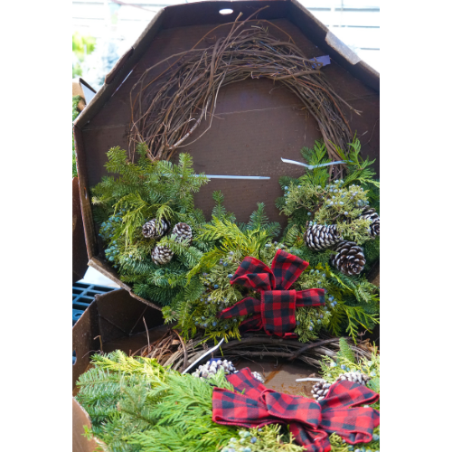 wreath candle holder