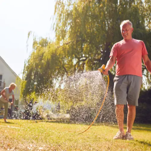 watering with hand watering tools