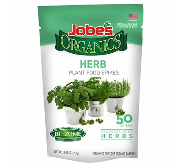 Jobe's Organics Herb Fertilizer Spikes 50 Spikes