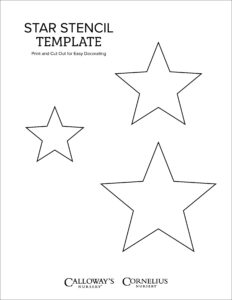 free star stencil