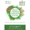 Calloway's Natural Lawn & Garden Food Bag Front Label