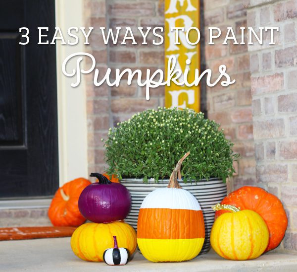 3 easy ways to paint pumpkins