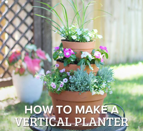 how to make a vertical container garden