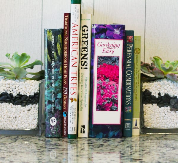 how to make succulent bookends