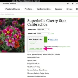 garden wishlist