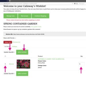garden wishlist