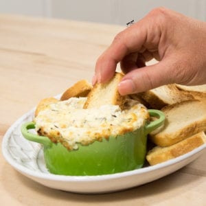garlic herb goat cheese dip