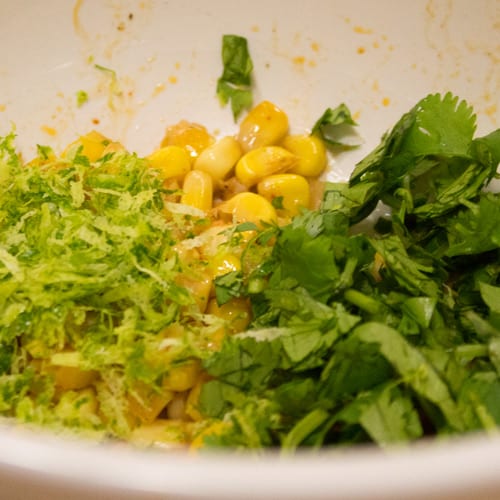 corn garnish