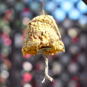 hanging bird seed bell
