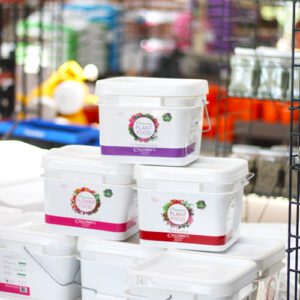 large plant food tubs