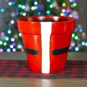 santa themed pottery
