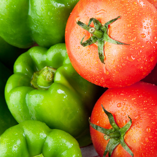 tomatoes and peppers