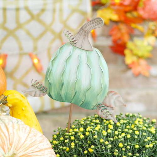 pumpkin metal art