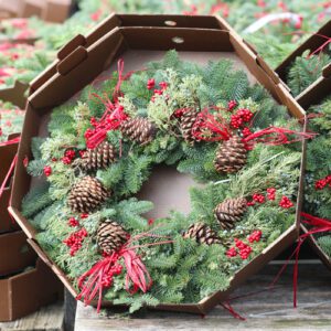 fresh christmas wreath