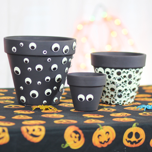 googly eye flower pots