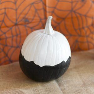dip painted pumpkin