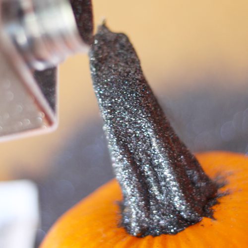 Covering Pumpkin Stem in Glitter for Halloween | Calloway's Nursery