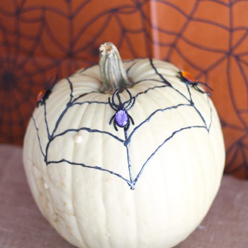 Spider Web Pumpkin for Halloween | Calloway's Nursery