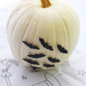 bats on pumpkin