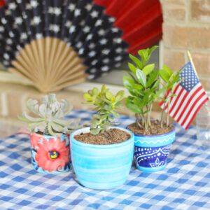 hand painted pottery