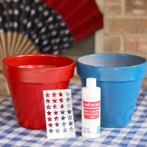 Star Stencil for Painted Terra Cotta Pots | Calloway's Nursery