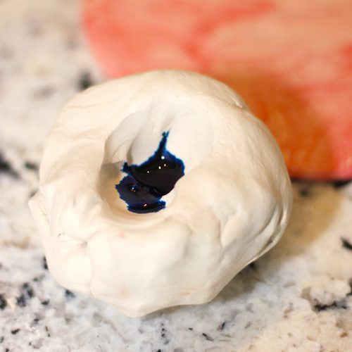 add food coloring to air dry clay