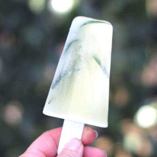 lemonade rosemary popsicle