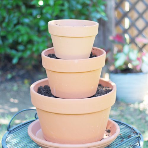 Terra Cotta Vertical Planter Third Tier | Calloway's Nursery