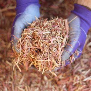 apply mulch to flowerbeds