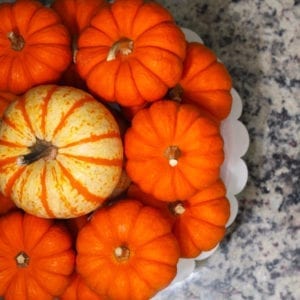 tiger striped pumpkin