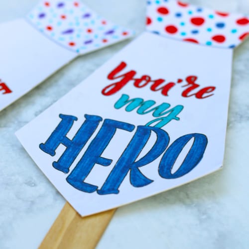fathers day plant tag tie