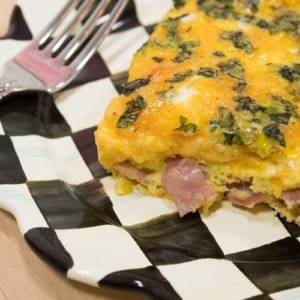 ham & cheese frittata