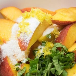 fresh peaches