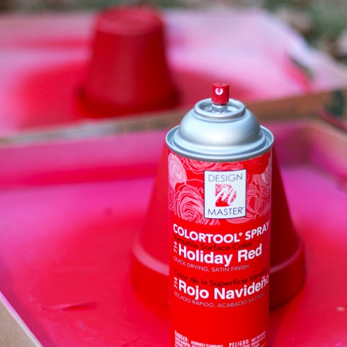 red spray paint