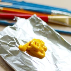 yellow paint