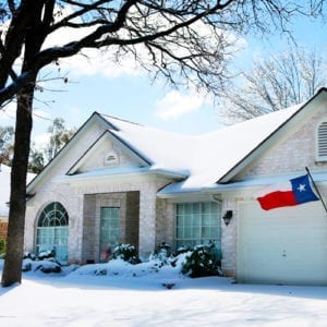 snowy home