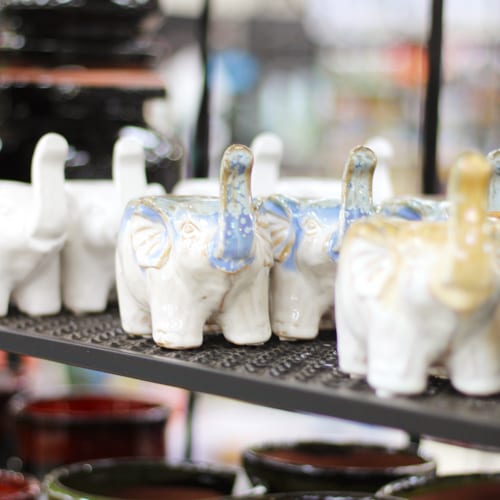 elephant pottery
