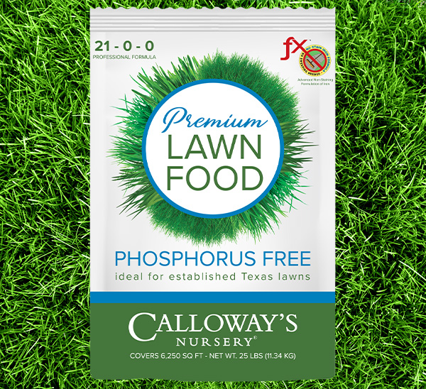 Link to Calloway’s Premium Lawn Food Phosphorus Free product page