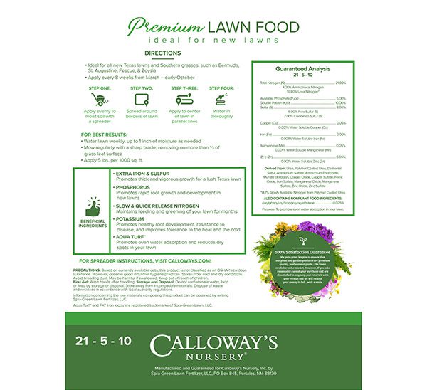 Calloway’s Premium Lawn Food